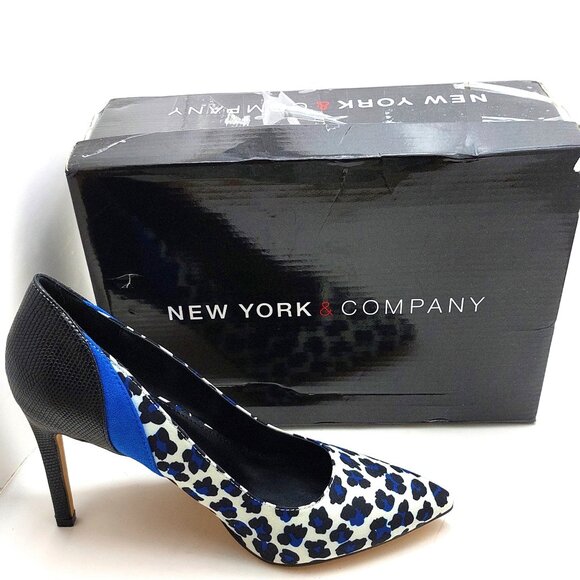 New York & Co Womens Madison Pointed Toe Block Heel Pumps  -  Size 8 Medium - Picture 12 of 12